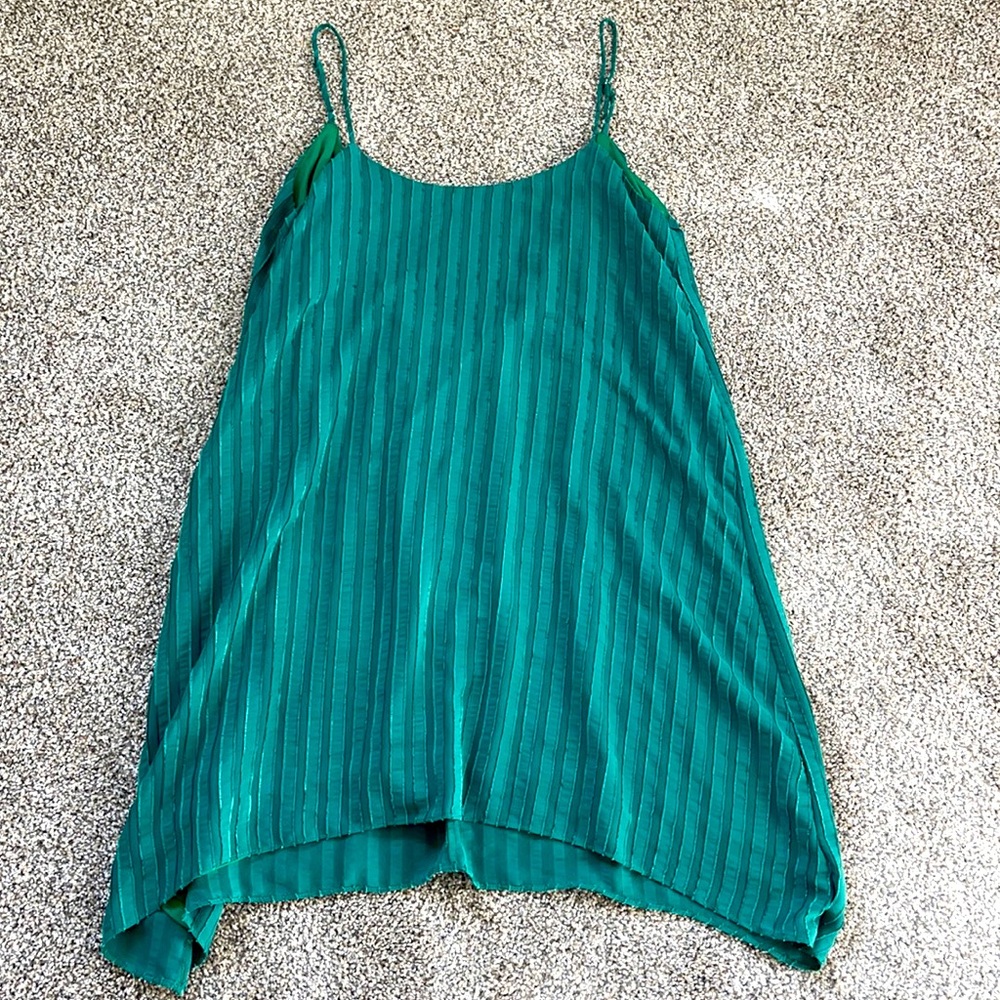 Green BCBG flowy dress. Low back.